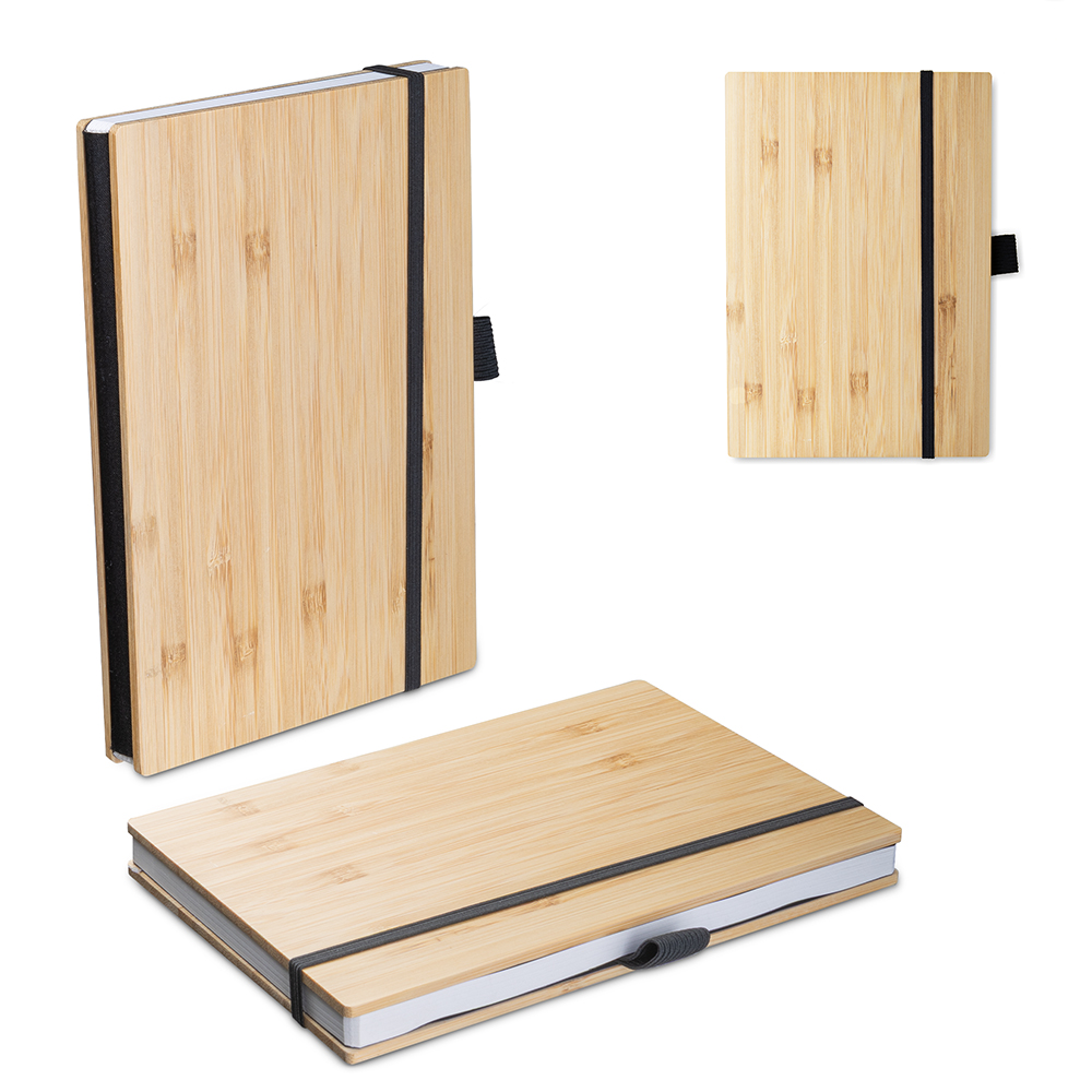 Caderno B6 Capa em Bambu - CAD200P