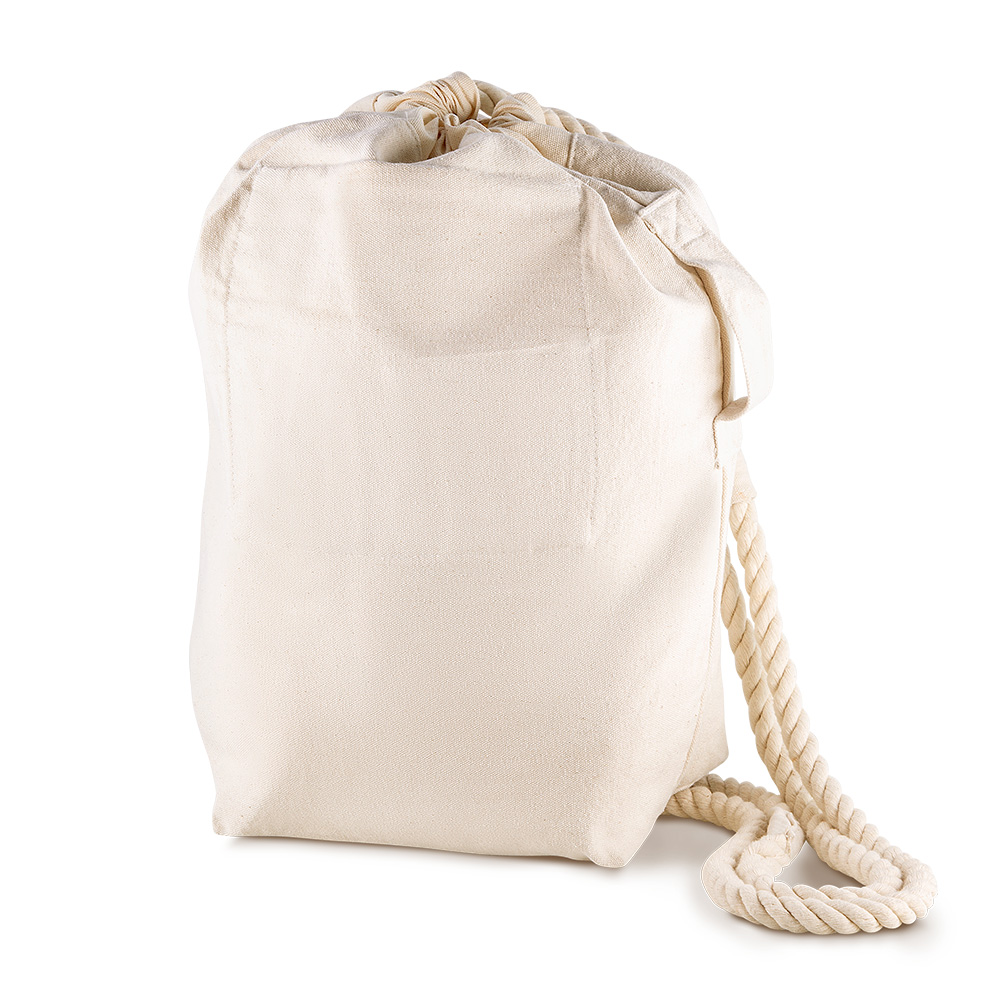 Sacola/Mochila em algodão 450g/m2 (42x35x14,5cm) - BP0007P