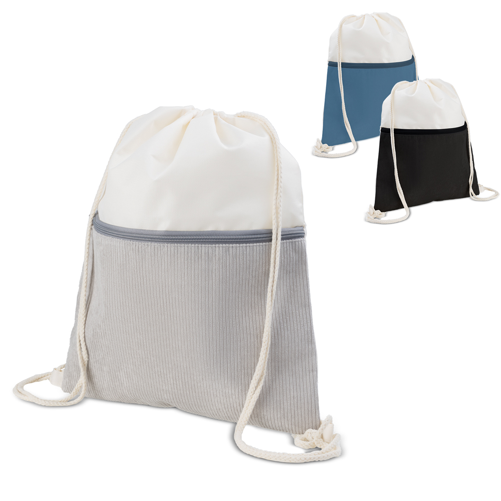 Sacola/Mochila em poliéster e veludo (41x34,4cm) - BP0003