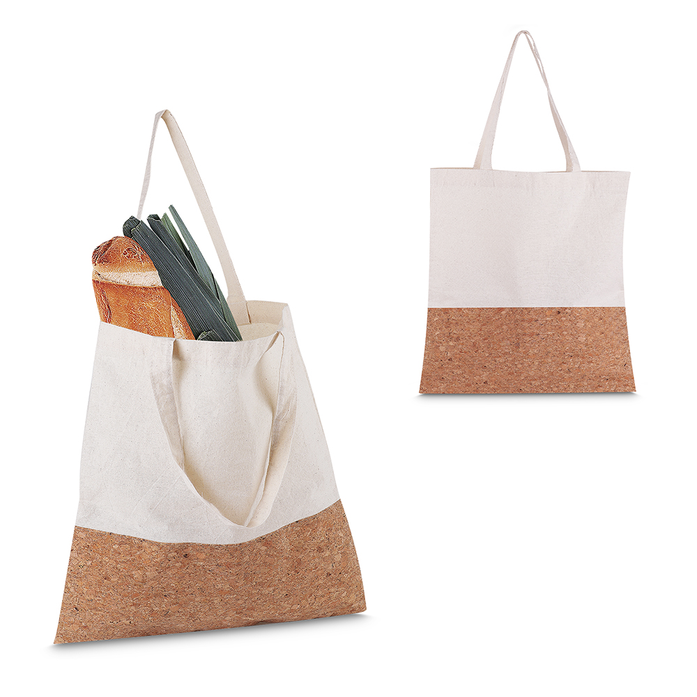 Sacola em Algodão 140g/m² e Cortiça (39x35cm) - BAC003P