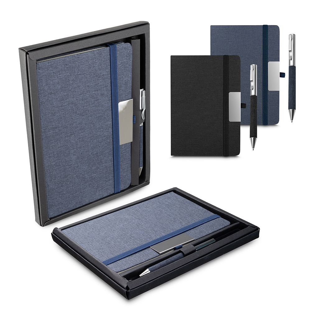 Kit Escritório A5 Capa em RPET e Caneta Metalica - CAD155