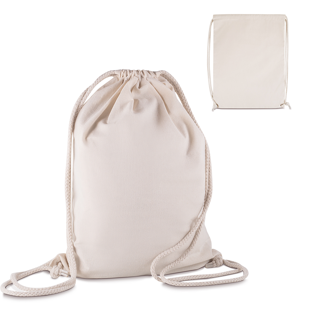 Sacola/Mochila em algodão 145g/m² (41x33x10cm) - BP0010P