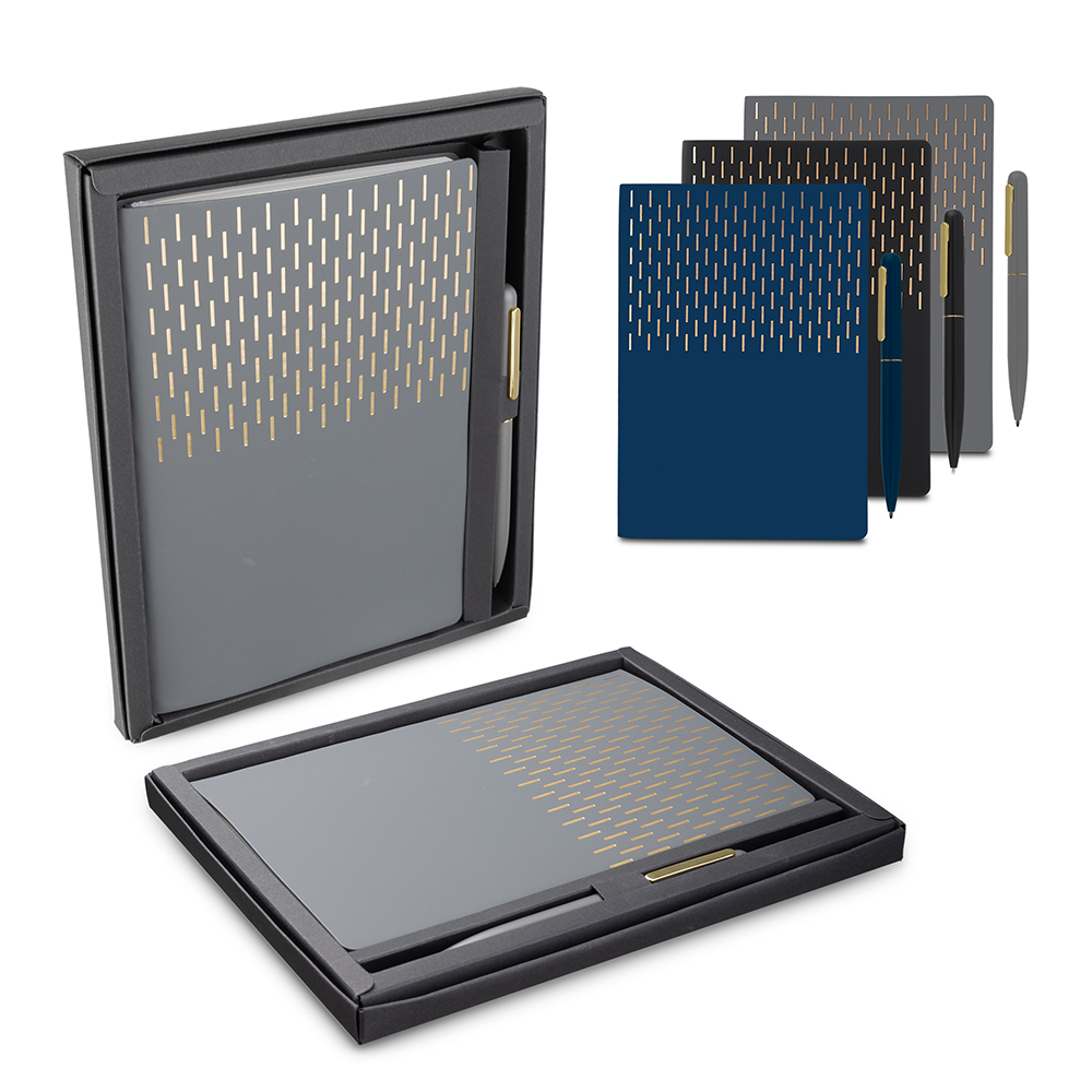 Kit Escritório A5 Capa em PU e Caneta Metalica - CAD450