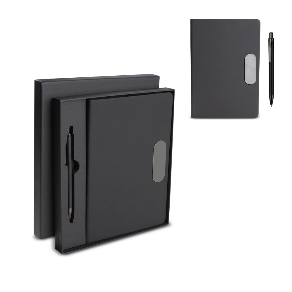 Kit escritório A5 em PU e Caneta Metalica - CAD455P